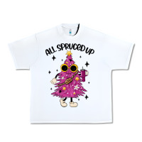 White all spruced up Urban Heavy Tee - MaliasSmallBusiness