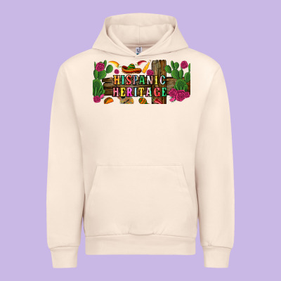 Hispanic Heritage Libbey Cup Urban Hoodie Designed By Bundleandbundleshop