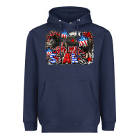 Navy Oh my stars pig Heavyweight Hoodie - CowGirlArtShop