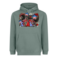 Sage Oh my stars pig Heavyweight Hoodie - CowGirlArtShop