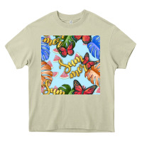 Mossy summer and leaf seamless pattern Heavy Core Tee - BundleAndBundleShop