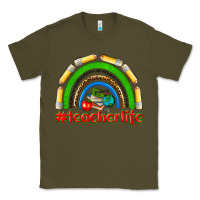 Army Green teacher life Classic Tee - NancyCooperArtShop
