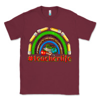 Burgundy teacher life Classic Tee - NancyCooperArtShop