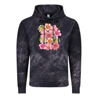Cloud Black growth flower Vintage Hoodie - MaliasSmallBusiness