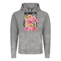 Cloud Rock growth flower Vintage Hoodie - MaliasSmallBusiness
