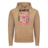 Vintage Coffee growth flower Vintage Hoodie - MaliasSmallBusiness