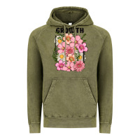 Vintage Olive growth flower Vintage Hoodie - MaliasSmallBusiness