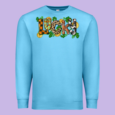 Western Lucky St. Patrick's Day Premium Sweatshirt Designed By Cowgirlartshop
