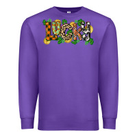 Purple Western lucky St. Patrick's Day Premium Sweatshirt - CowGirlArtShop