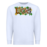 White Western lucky St. Patrick's Day Premium Sweatshirt - CowGirlArtShop