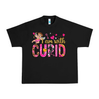 Black i am with cupid Urban Heavy Tee - NancyCooperArtShop