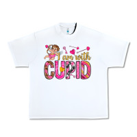 White i am with cupid Urban Heavy Tee - NancyCooperArtShop