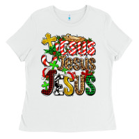 White jesus jesus jesus Ladies Tee - AdoDesignShop