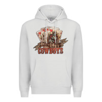 Dove Grey Long live cowboys cards Premium Hoodie - HowdyJamesFarm