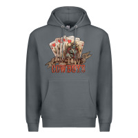 Rock Long live cowboys cards Premium Hoodie - HowdyJamesFarm