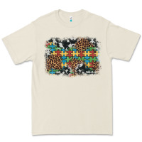 Bone autism awareness leopard cowhide background Premium Tee - Artiststas