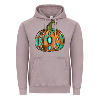 Vintage Zinc Western cowhide turquoise pumpkin Vintage Hoodie - NancyCooperArtShop