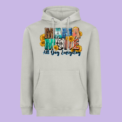 Mama Mode All Day Everyday  Mother's Day Heavyweight Hoodie Designed By Cowgirlartshop