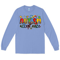 Colony Blue autism acceptance Long Sleeve Tee - LillyAllenDesigns