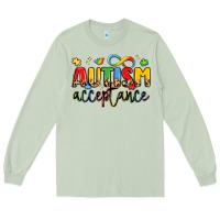 Matcha autism acceptance Long Sleeve Tee - LillyAllenDesigns