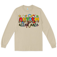Mushroom autism acceptance Long Sleeve Tee - LillyAllenDesigns