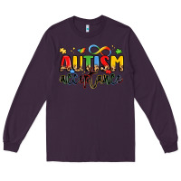 Plum autism acceptance Long Sleeve Tee - LillyAllenDesigns