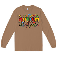 Toasted Coconut autism acceptance Long Sleeve Tee - LillyAllenDesigns