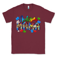 Burgundy autism mama Classic Tee - MaliasSmallBusiness