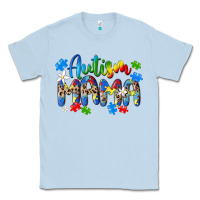 Dusty Blue autism mama Classic Tee - MaliasSmallBusiness