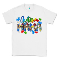 White autism mama Classic Tee - MaliasSmallBusiness