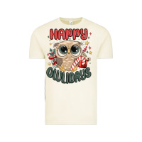 Vintage Arctic happy owlidays Vintage Tee - MaliasSmallBusiness