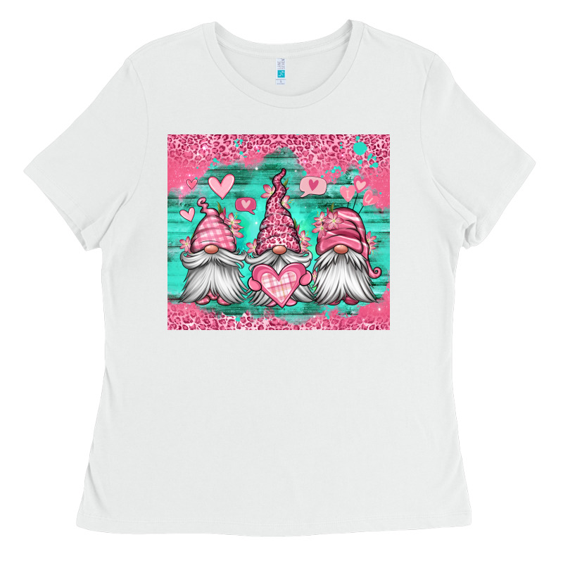 Valentines Day Gnomes Ladies Tee by Jasminsmagicworld | Teevron