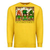 Lemon St. Patrick's Day gnomies with leopard tumbler Premium Sweatshirt - HowdyJamesFarm