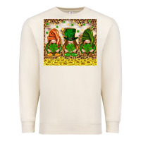 Sandshell St. Patrick's Day gnomies with leopard tumbler Premium Sweatshirt - HowdyJamesFarm