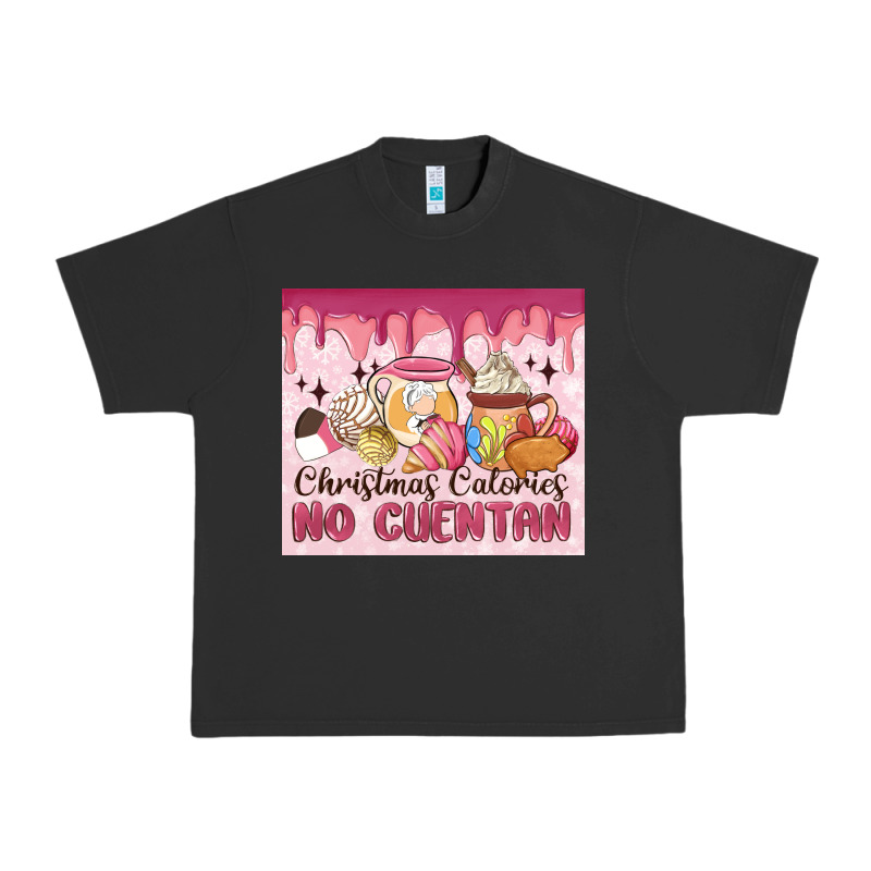 Christmas Calories No Cuentan Urban Heavy Tee by MaliasSmallBusiness | Teevron