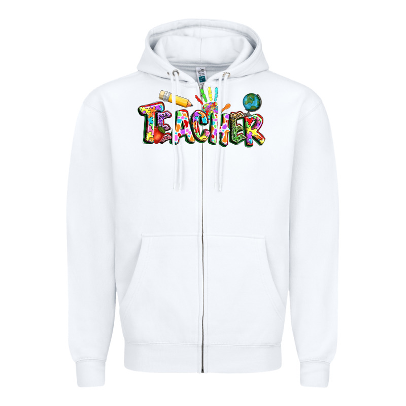 Autism Teacher Zipper Hoodie by NancyCooperArtShop | Teevron