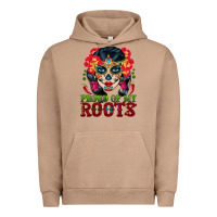 Pigment Burro sugar skull woman proud of my roots Urban Hoodie - BundleAndBundleShop