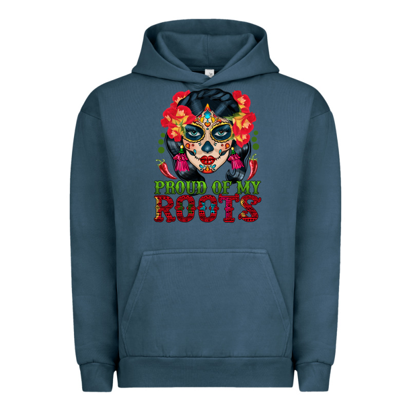 Sugar Skull Woman Proud Of My Roots Urban Hoodie by BundleAndBundleShop | Teevron