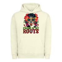 Pigment Pistachio sugar skull woman proud of my roots Urban Hoodie - BundleAndBundleShop