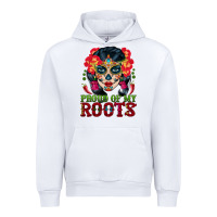 White sugar skull woman proud of my roots Urban Hoodie - BundleAndBundleShop