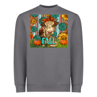 Storm Western Fall Cow Heavyweight Sweatshirt - LillyAllenDesigns