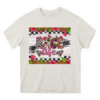 Cream race life tumbler Heavy Core Tee - Artiststas
