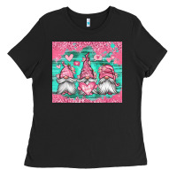 Black valentines day gnomes Ladies Tee - Jasminsmagicworld