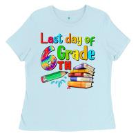 Baby Blue last day of sixth grade Ladies Tee - Artiststas