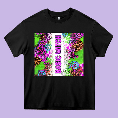 Basic Witch Heavy Core Tee Designed By Adodesignshop