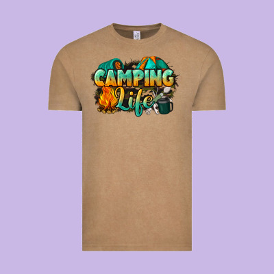 Camping Life Vintage Tee Designed By Nancycooperartshop