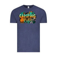 Vintage Denim camping life Vintage Tee - NancyCooperArtShop