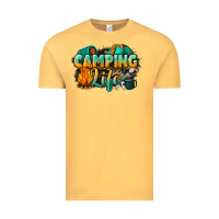 Vintage Mustard camping life Vintage Tee - NancyCooperArtShop