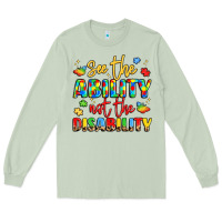 Matcha see the ability not the disability Long Sleeve Tee - LillyAllenDesigns