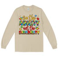 Mushroom see the ability not the disability Long Sleeve Tee - LillyAllenDesigns